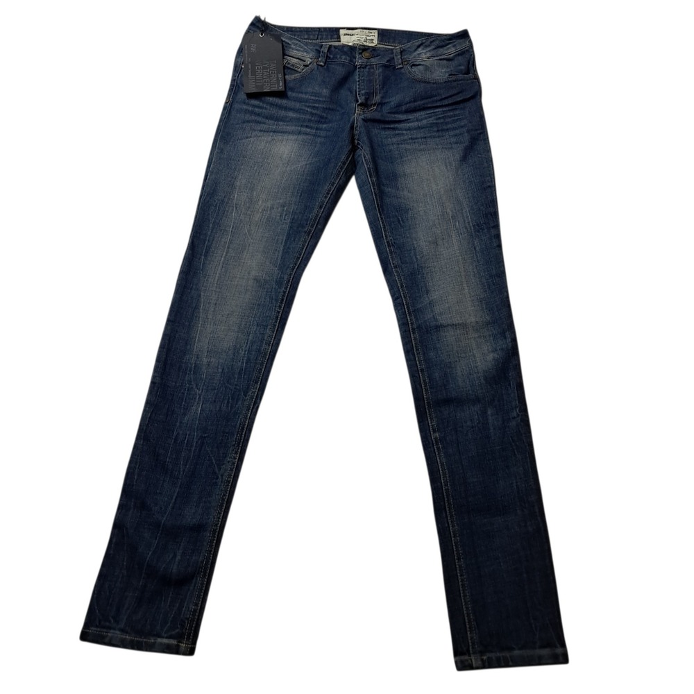 NWT Jimmy Taverniti Jeans Women's 30 Blue Low Rise Skinny Y2K Indie Grunge